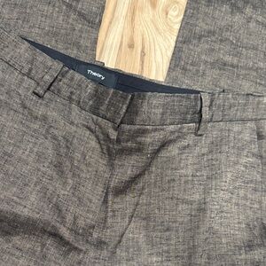 Theory linen blend pants